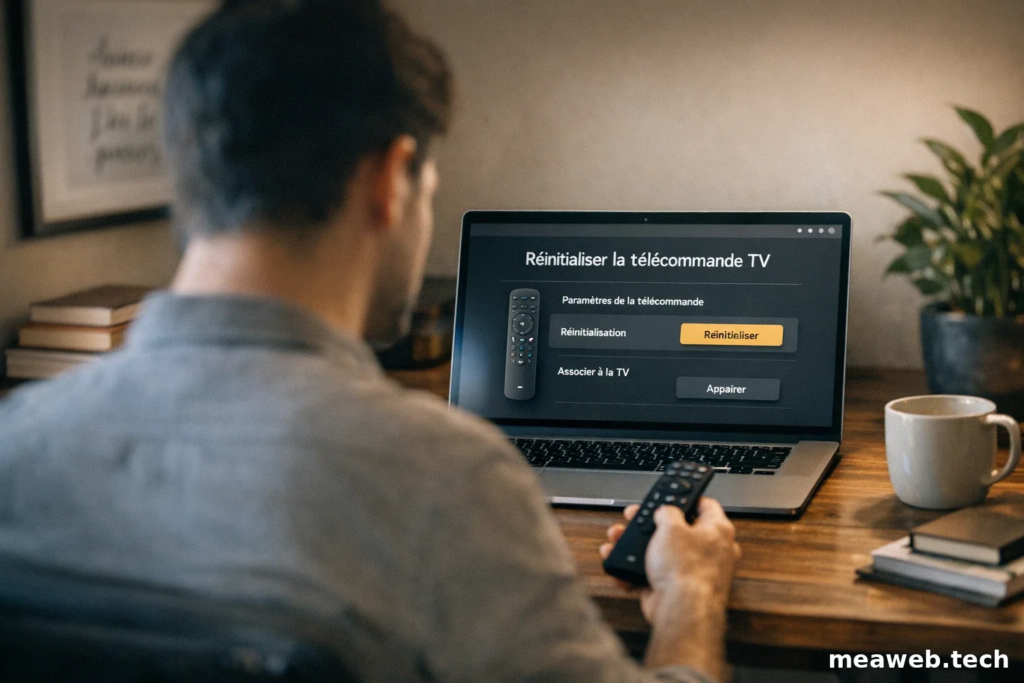 Comment réinitialiser la télécommande de clé TV Orange ?